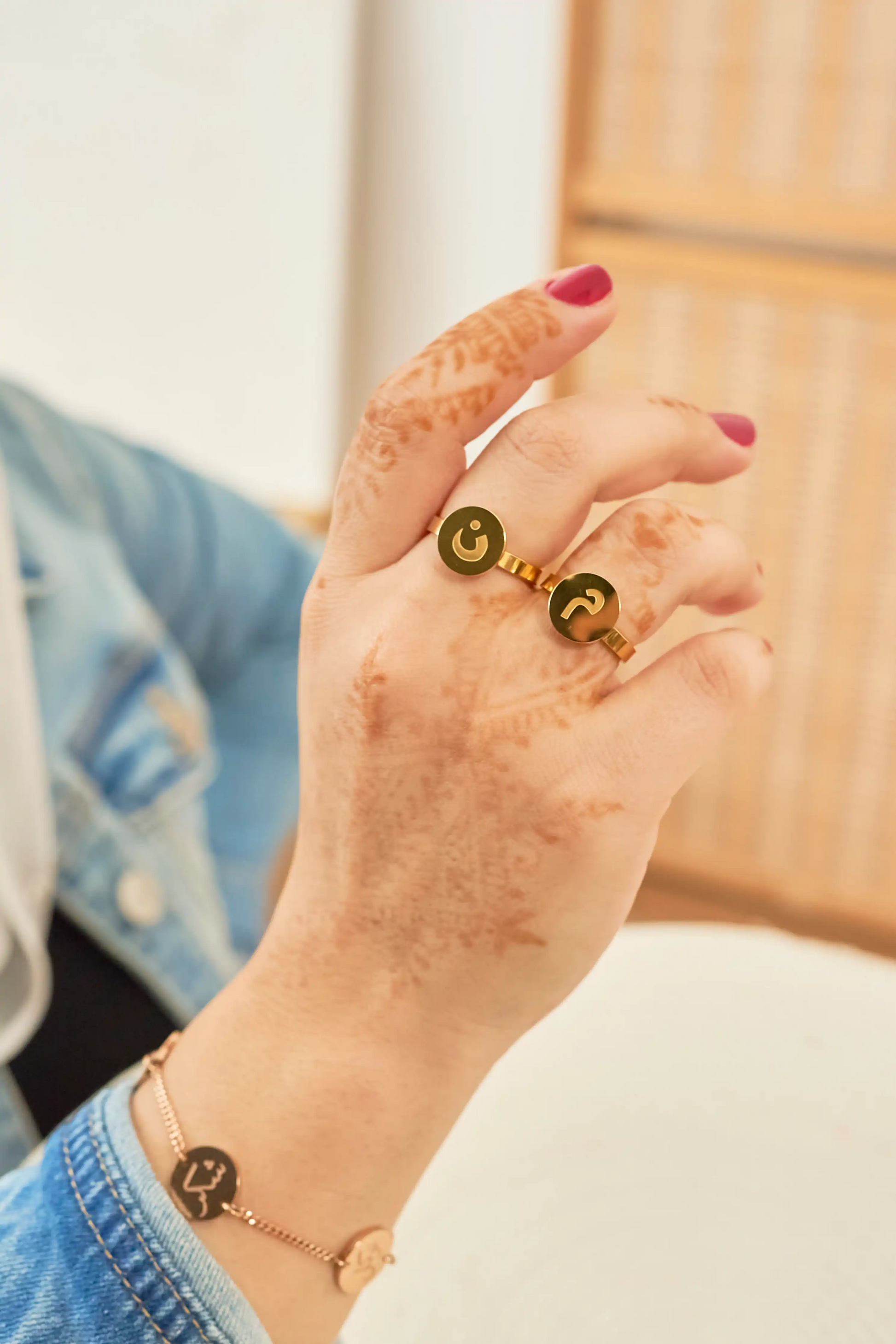 Insignia Arabic Initial Ring Elaan