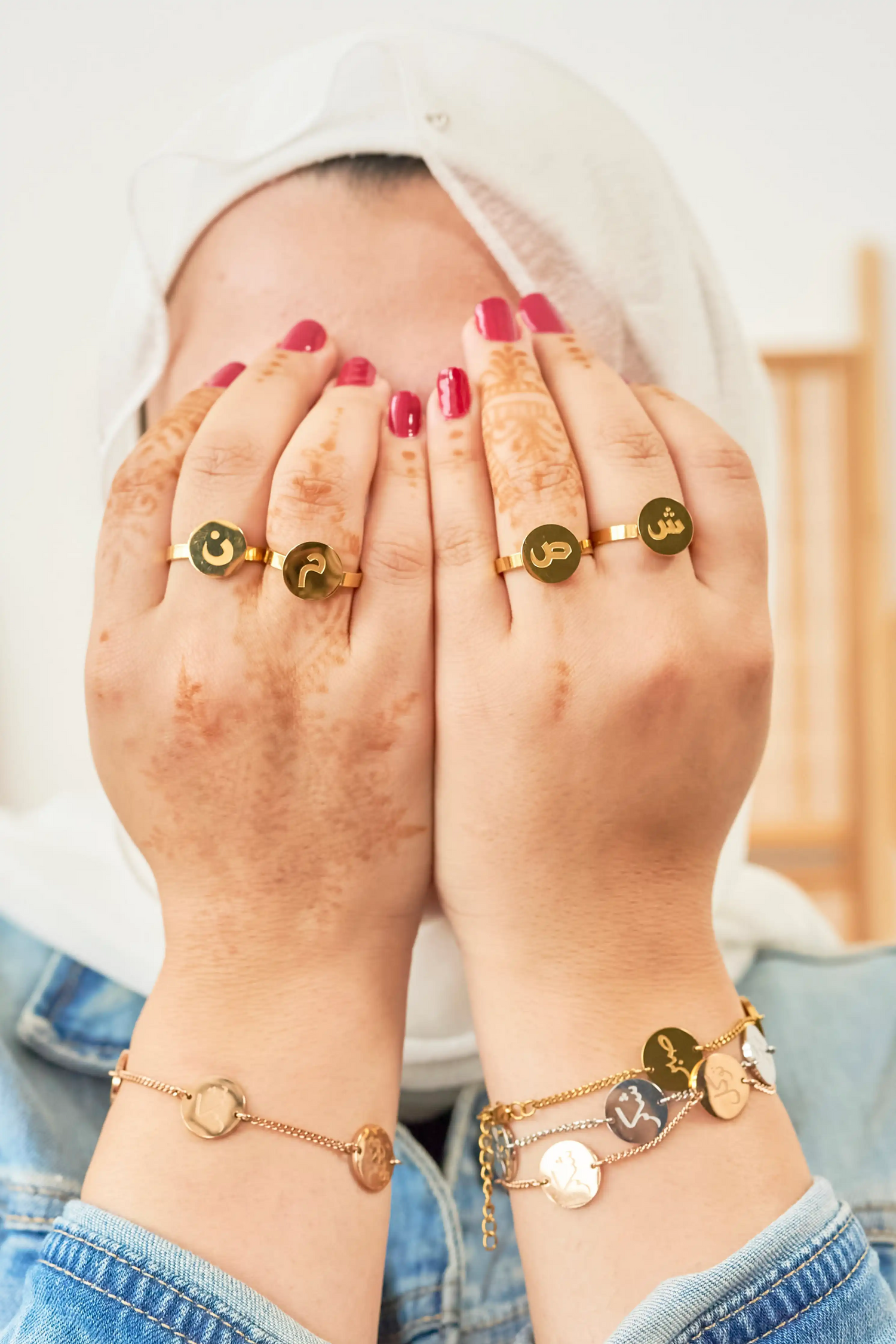 Insignia Arabic Initial Ring Elaan