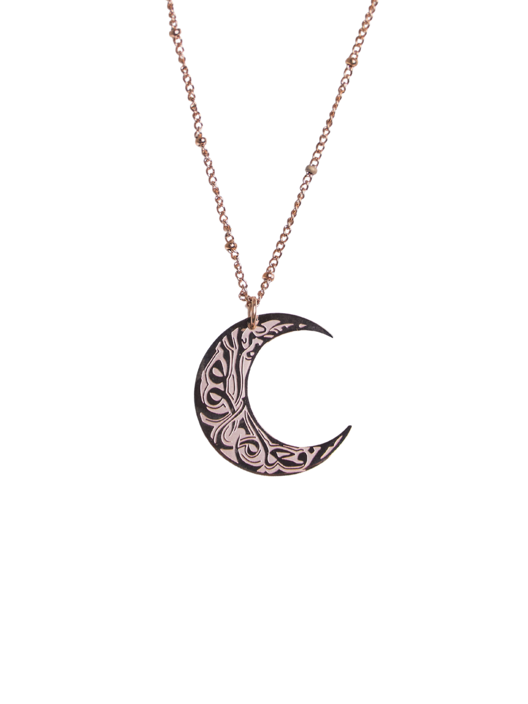 Nūr al-Qamar Necklace - Rose Gold Elaan Co