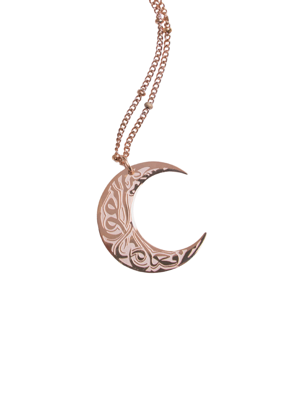 Nūr al-Qamar Necklace - Rose Gold Elaan Co
