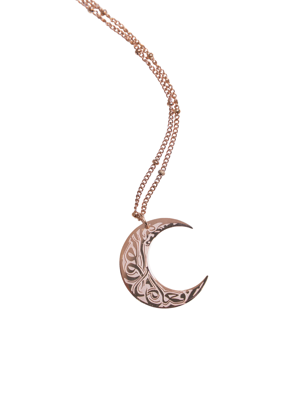 Nūr al-Qamar Necklace - Rose Gold Elaan Co