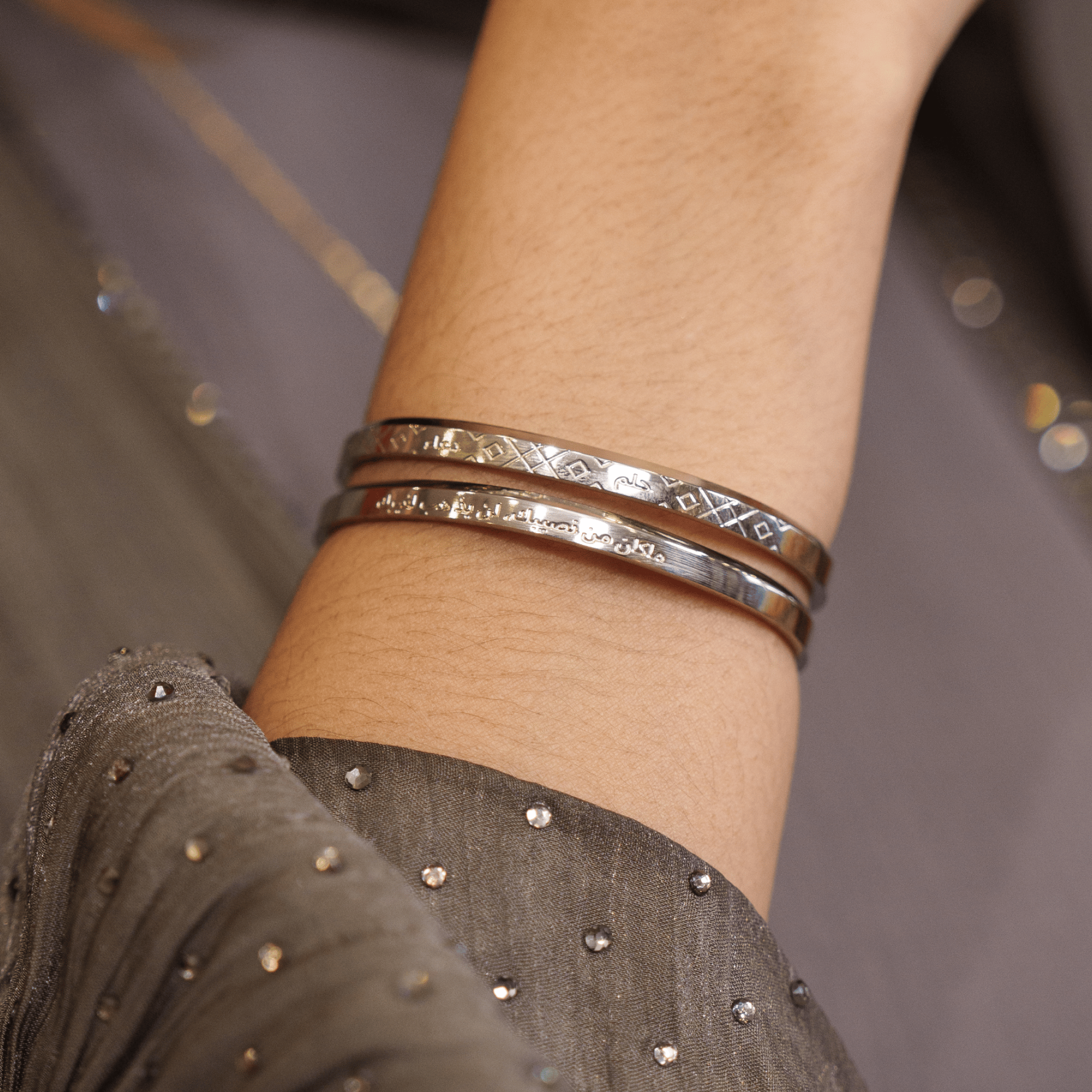 The Qadar Cuff - Silver Elaan Co