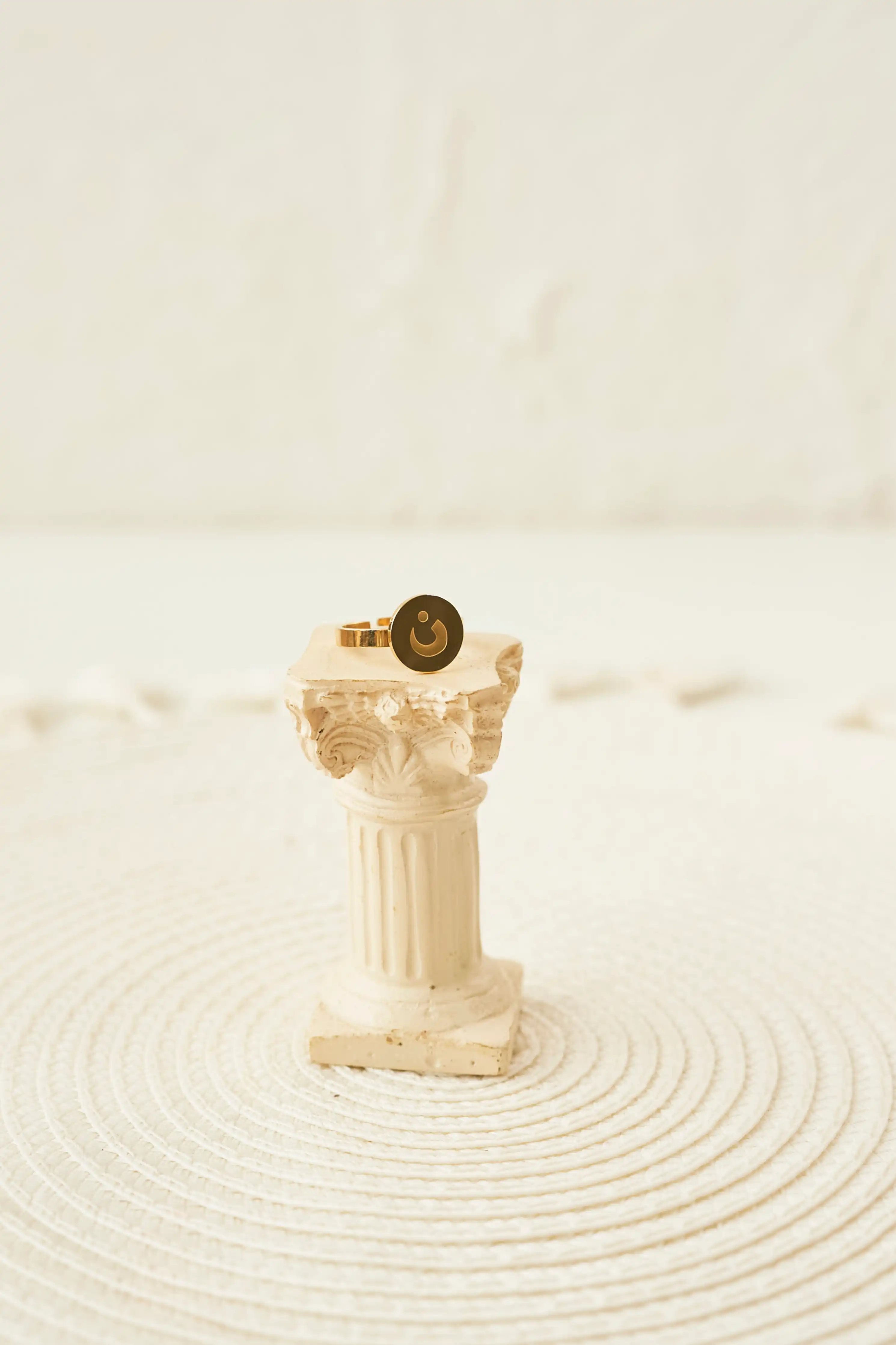 Insignia Arabic Initial Ring Elaan