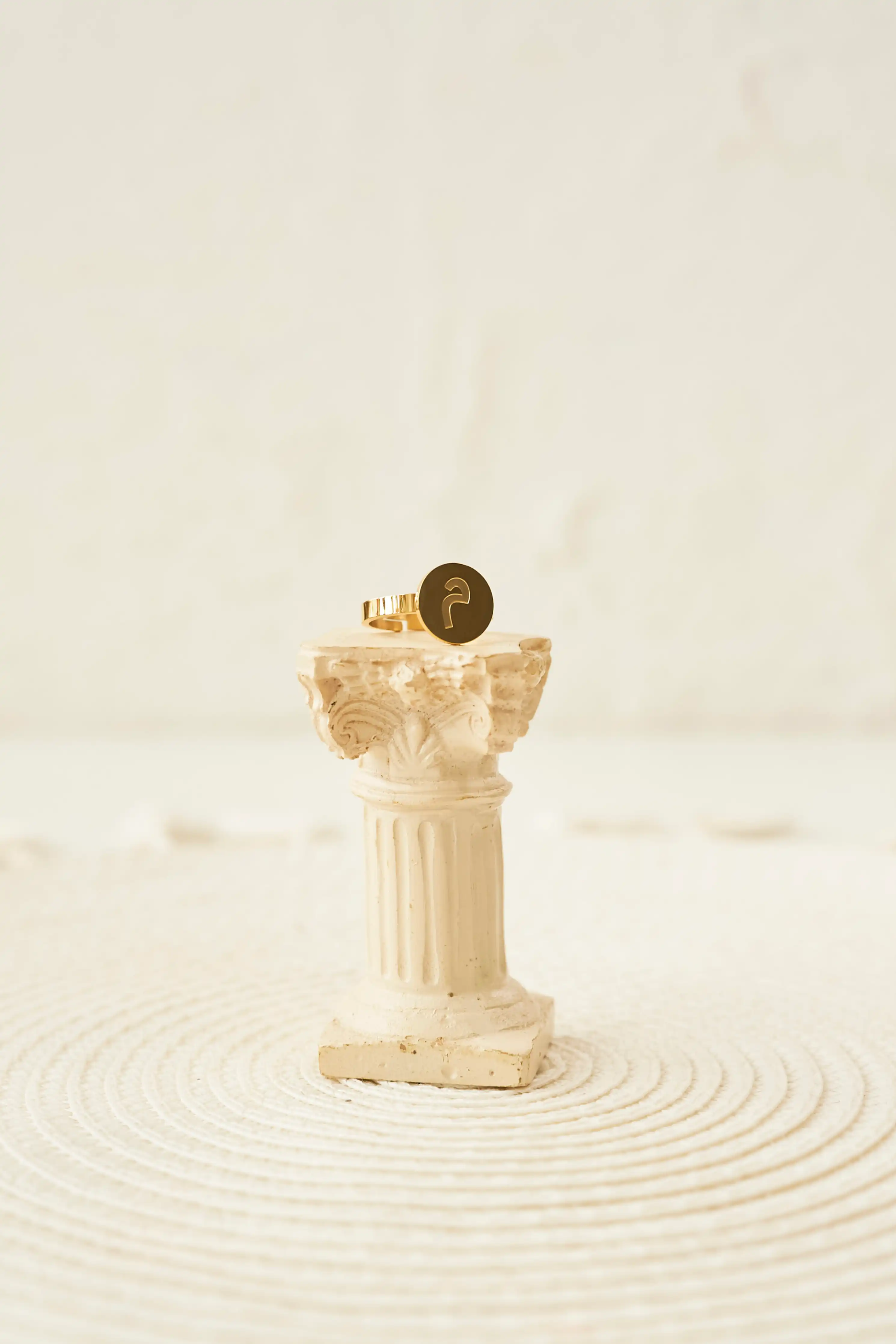 Insignia Arabic Initial Ring Elaan