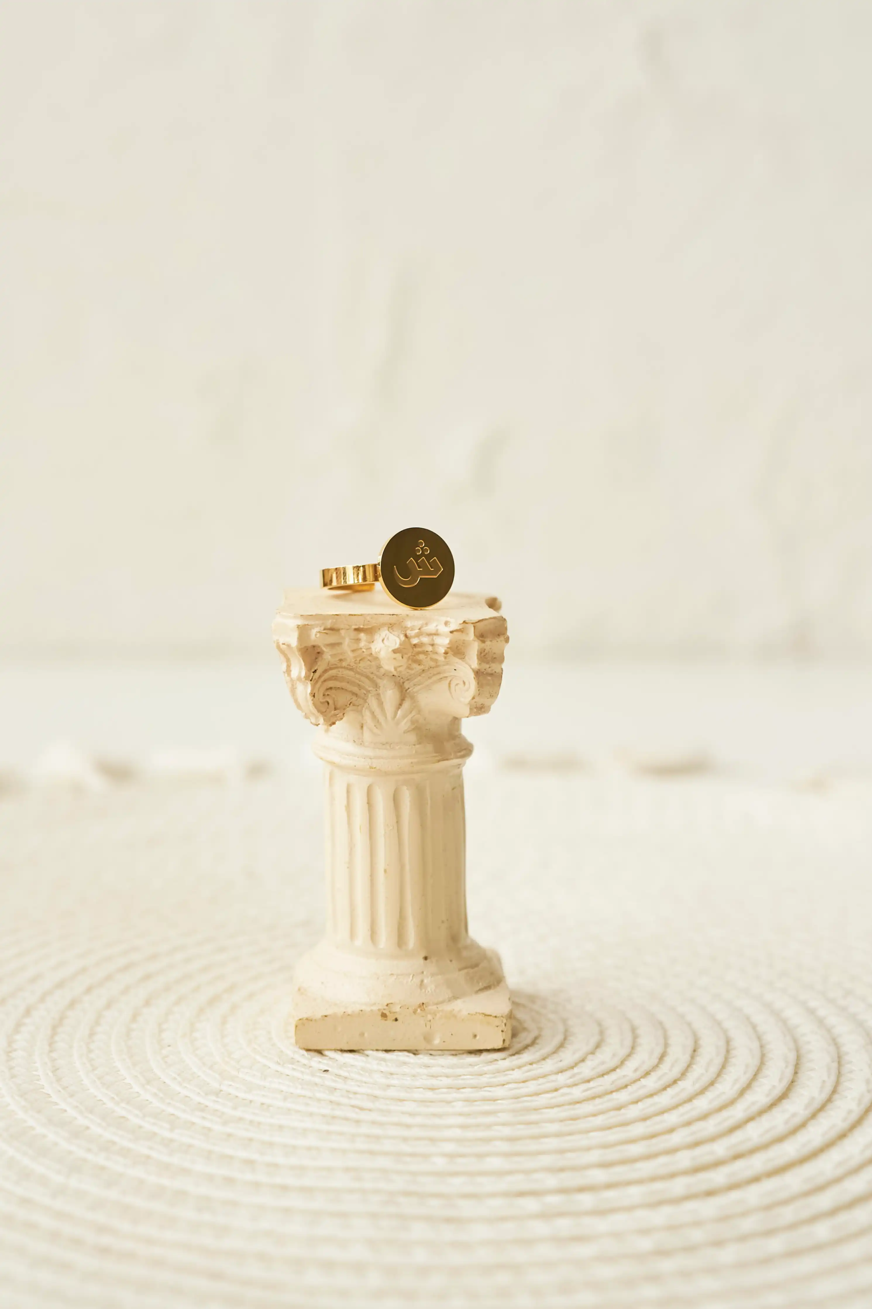 Insignia Arabic Initial Ring Elaan