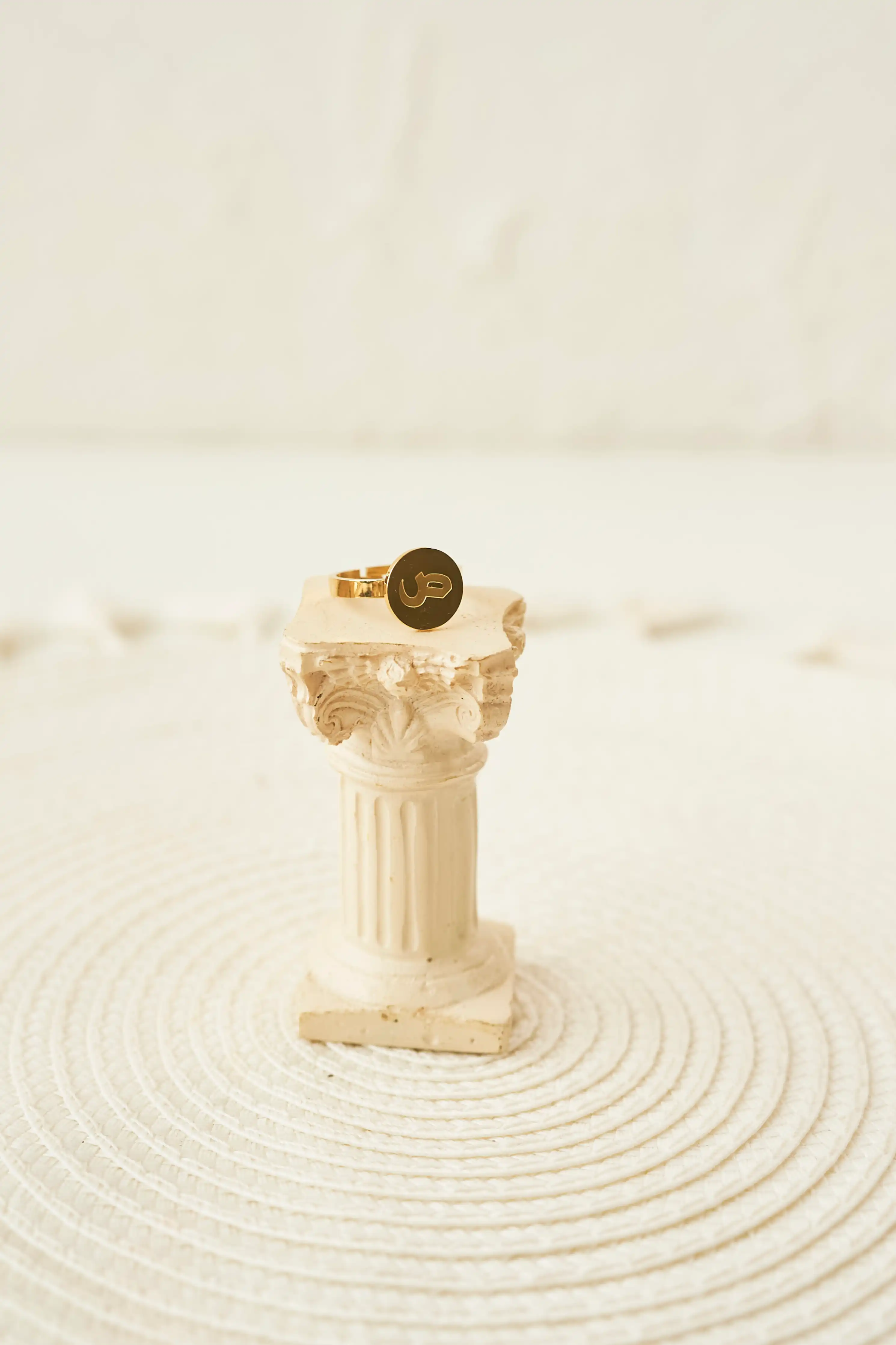 Insignia Arabic Initial Ring Elaan